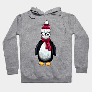 Santa Hat Penguin Hoodie